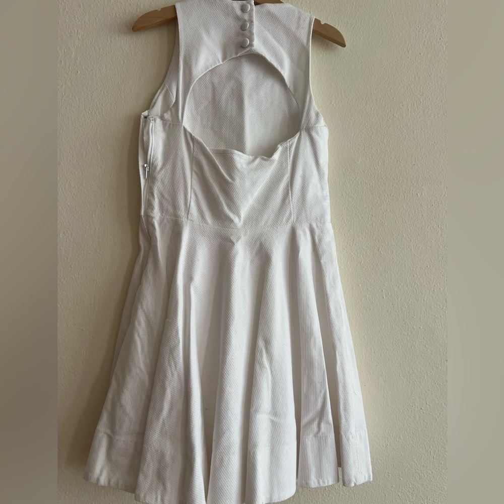 Polo by Ralph Lauren White Textured Open Back Dress Kids Girl Size 7 Party - Picture 3 of 9